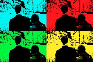 Wim Huijs, Pop-Art collage naar Andy Warhol voorbeeld