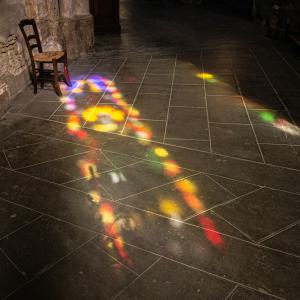 Peter Hilberts In de kerk licht inval Glas in Lood